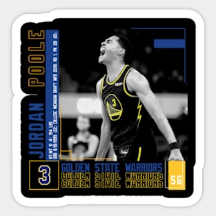 Jordan Poole Paper Poster Sticker